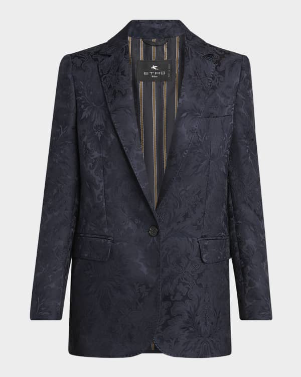 Akris punto Nappa Suede Single-Breasted Blazer Jacket | Neiman Marcus
