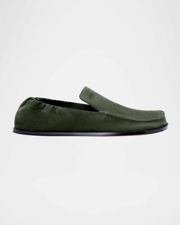 Loewe Men's Campo Brushed Suede Penny Loafers | Neiman Marcus