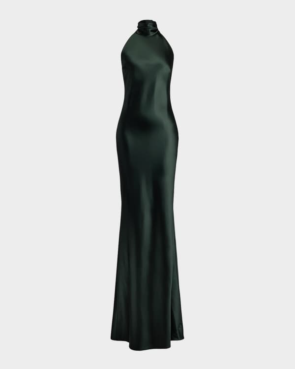 Ralph Lauren Collection Zackery Washed Organza Evening Dress
