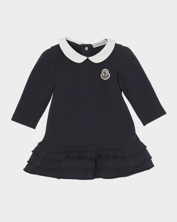 Girl's Jersey Woven Combo Dress, Size 6M-3