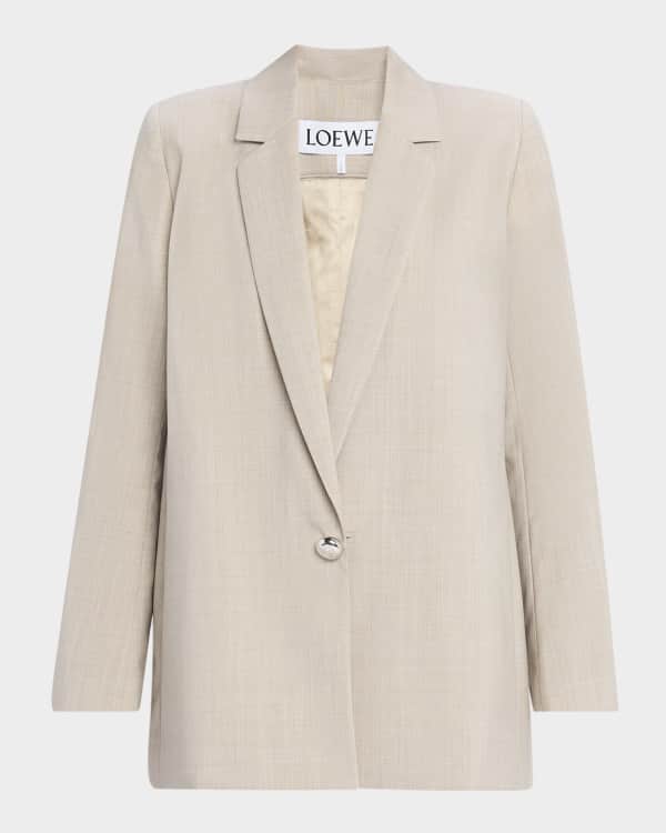 Loewe Cropped Trench Jacket | Neiman Marcus