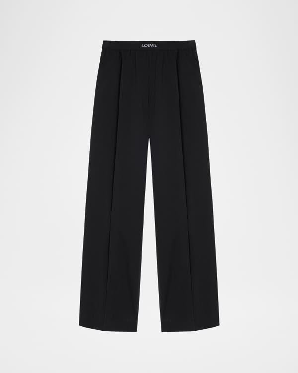 Loewe Anagram Embroidered Trousers | Neiman Marcus