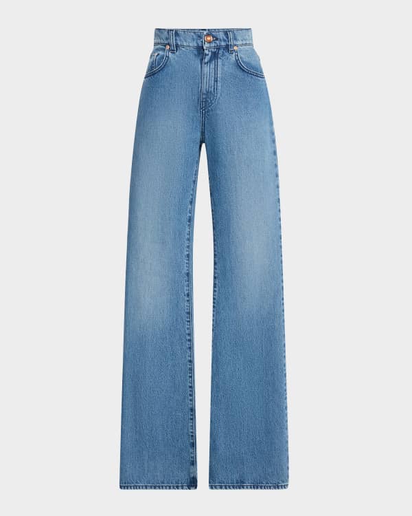 Zimmermann Illuminate Relaxed Flare Jeans | Neiman Marcus