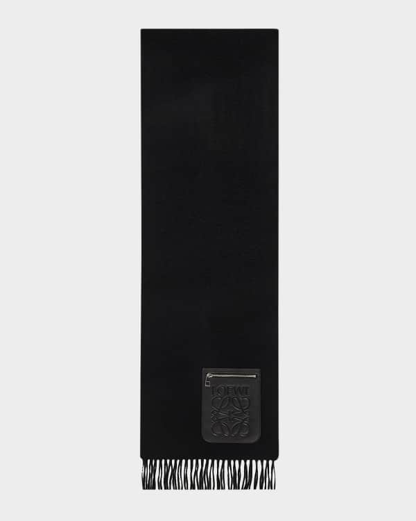Loewe Anagram Mohair Fringe Scarf | Neiman Marcus