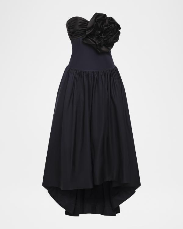 black dress embroidery design With Multi-Colored by Tony Ward – Elilhaam Bridesmaid Dresses Long Plum the Lea Long Dress SS26BasicExclusions Size:6-8 year with bow