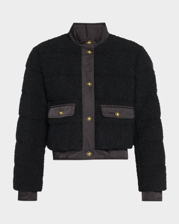 Giorgio Armani Cashmere-Blend Zip-Front Knit Jacket | Neiman Marcus