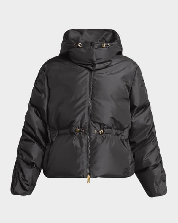Moncler Wete Parka Jacket with Gathered Waist | Neiman Marcus