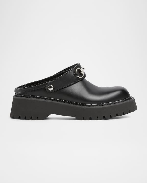 New Sol Suede Shearling Horsebit Mules