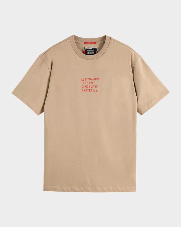 “Scotch & Soda” フロントアートワークTシャツ Black Scotch & Soda x Burton Morris Men's Artwork T-Shirt | Neiman