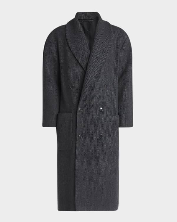Giorgio Armani Men's Shearling-Lined Leather Jacket | Neiman Marcus