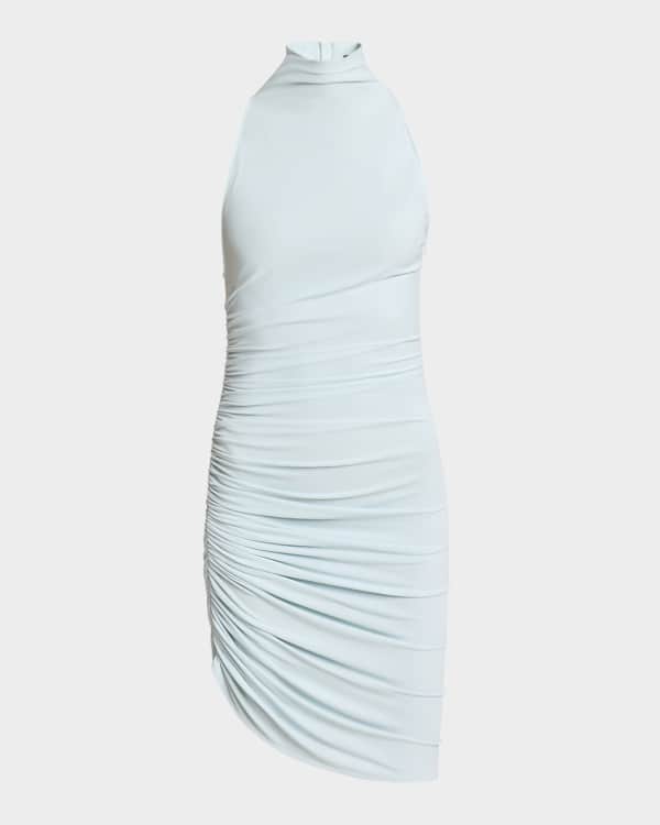 Jacquemus Draped Mini Dress with Lace Detail | Neiman Marcus