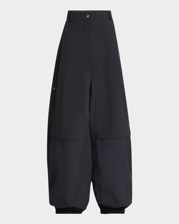 Jacquemus Calisson Pleated Wide-Leg Balloon Pants | Neiman