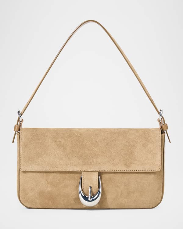 Brandon Blackwood Luna Zip Leather Shoulder Bag | Neiman Marcus