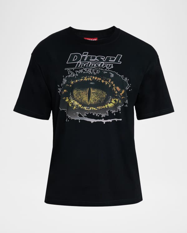 Men's T-WASH-N Logo Applique T-Shirt