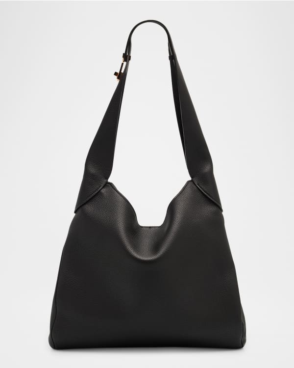 Brunello Cucinelli Buckle Suede Hobo Bag | Neiman Marcus