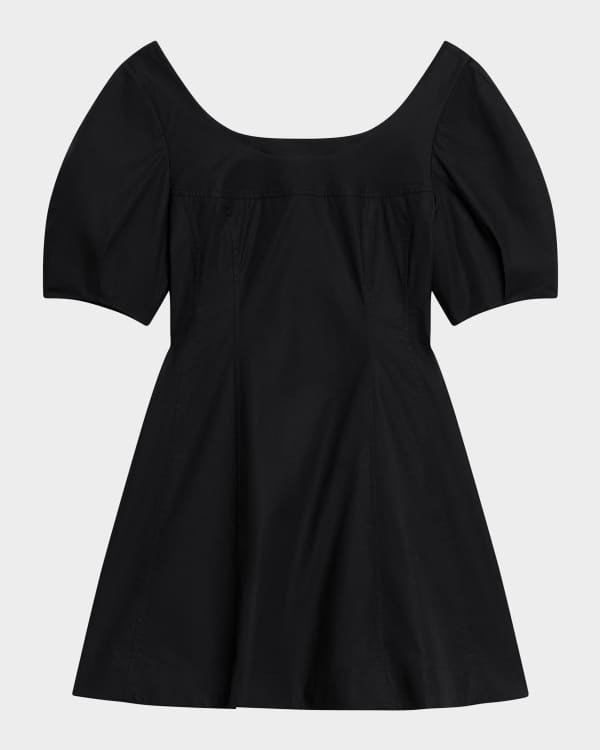Theory Crepe A-Line Mini Dress | Neiman Marcus