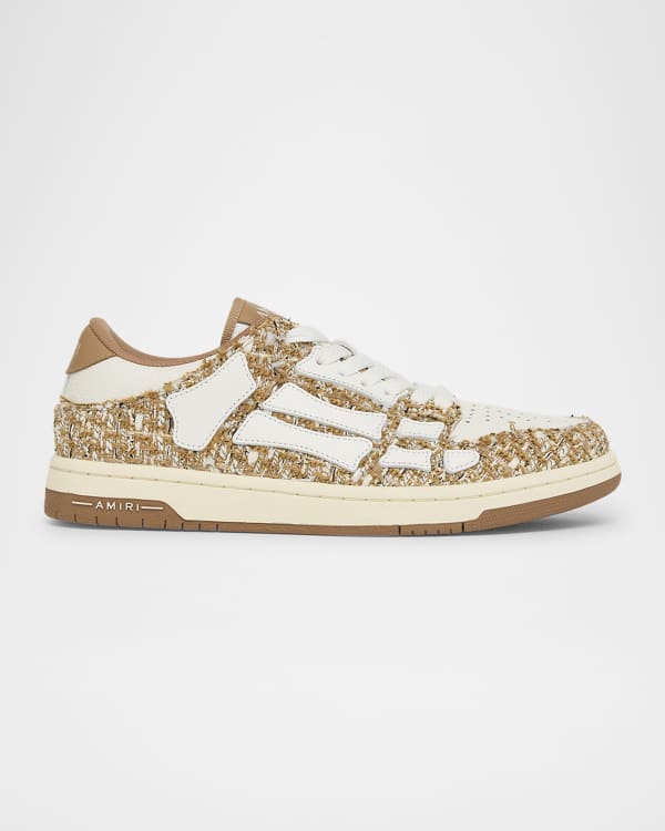 amiri スニーカー Amiri Checkered Skeleton Low Top Sneaker in Black & White | FWRD