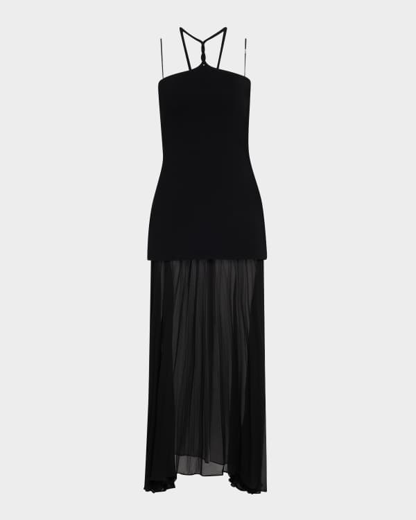white christmas dresses Ruched Cutout Maxi Dress