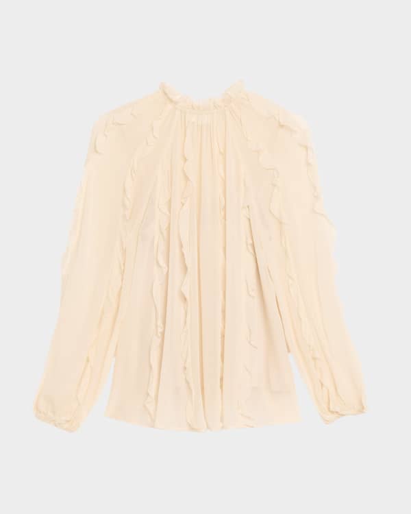 Zimmermann Silk Wrap Top | Neiman Marcus