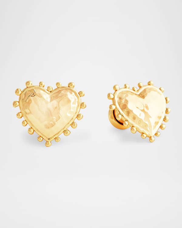 Roxanne Assoulin スタッド ピアス ハート HEART ゴールド The Puffy Heart Gold Earrings – Roxanne Assoulin
