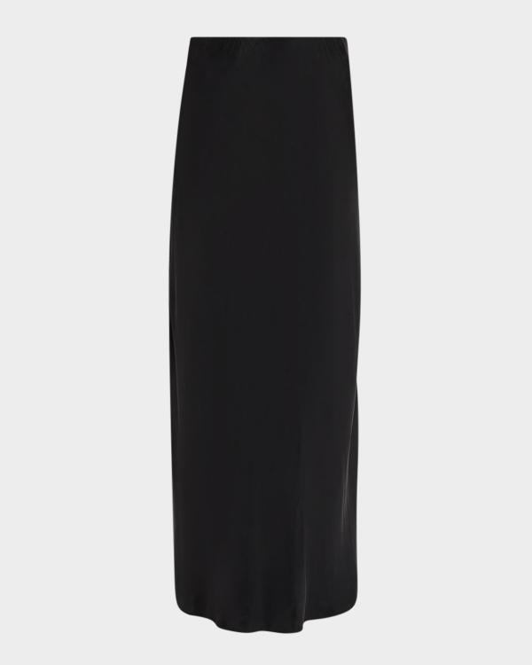 SIMKHAI Atwood Wool Trumpet Midi Skirt | Neiman Marcus