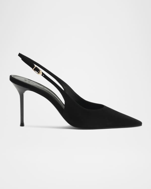 Veronica Beard Cecile Bicolor Cap-Toe Slingback Pumps