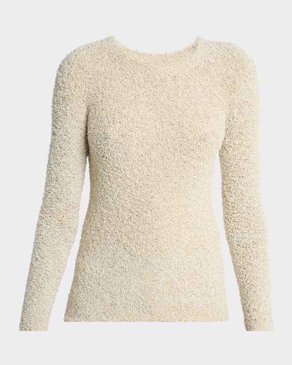 Isabel Marant Noelia Laced Rib Crewneck Sweater | Neiman Marcus