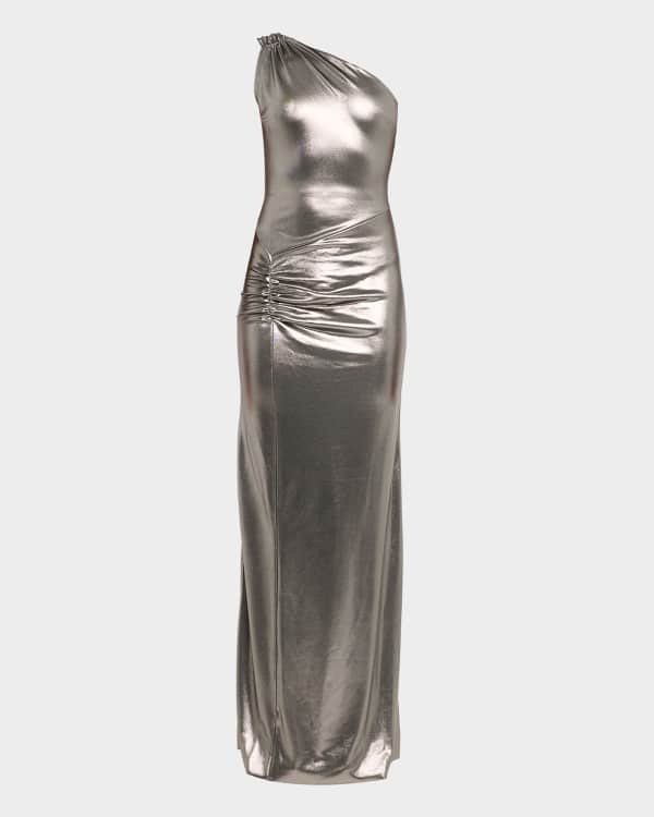 Bianca Pleated Strapless Gown