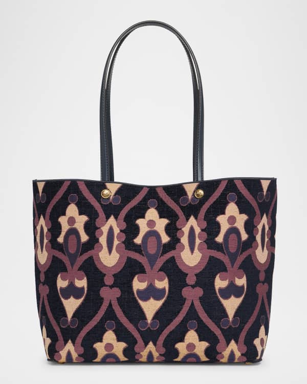 Etro Arnica Classic Zip-Top Tote Bag With Front Pocket And