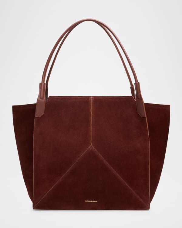 国内未入荷★ THE ROW To Go Small suede tote bag To Go Small suede tote bag in brown - The Row | Mytheresa