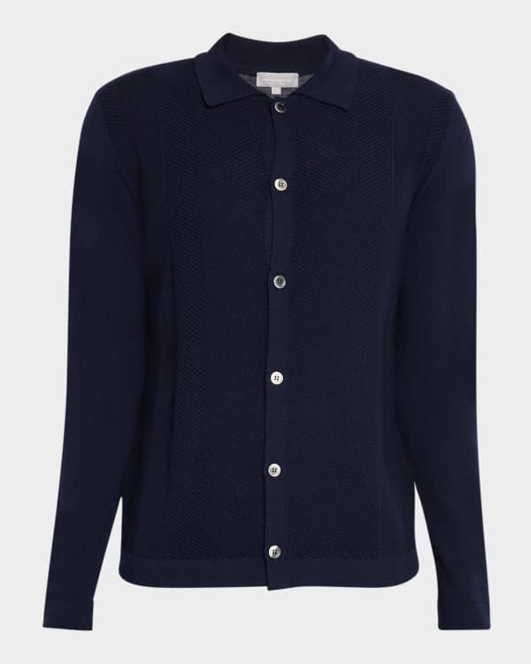 【関税&送料込】Salvatore Ferragamo Embroidered Wool Blend R Ferragamo Men's Spirit Embroidered Wool Cashmere Sweater