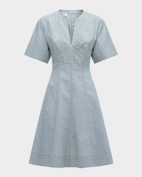 kate spade new york lovely leopard puff-sleeve wrap dress