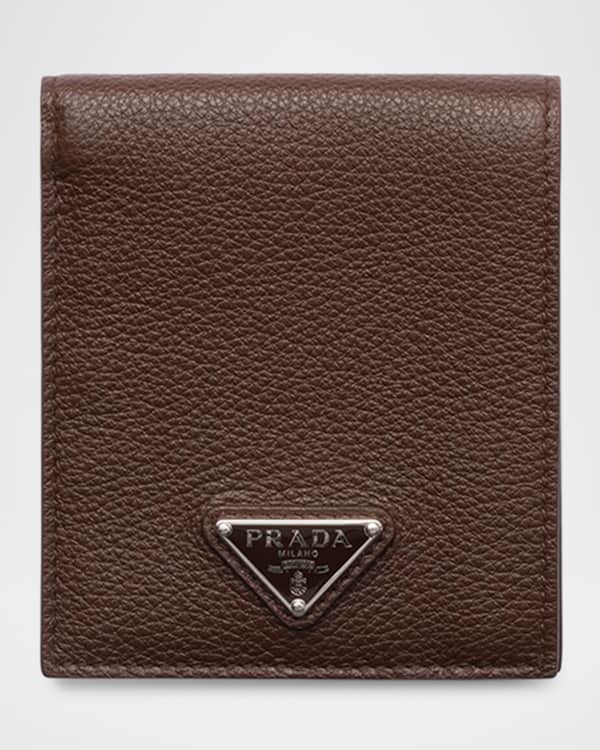 Prada Men's Small Saffiano Leather Trifold Wallet | Neiman Marcus