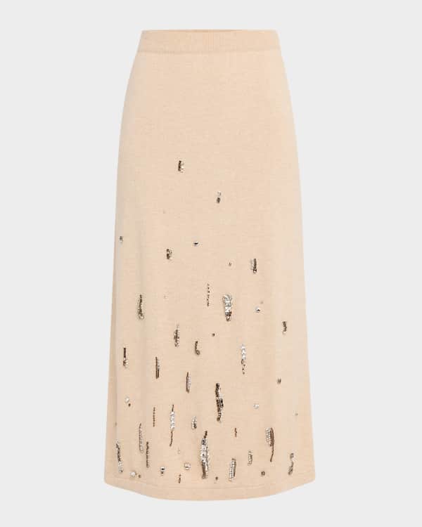 Tai Tweed Midi Skirt