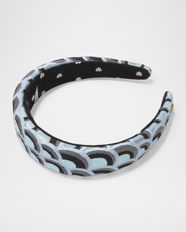 Lele Sadoughi lavender velvet scalloped headband Women main image 2