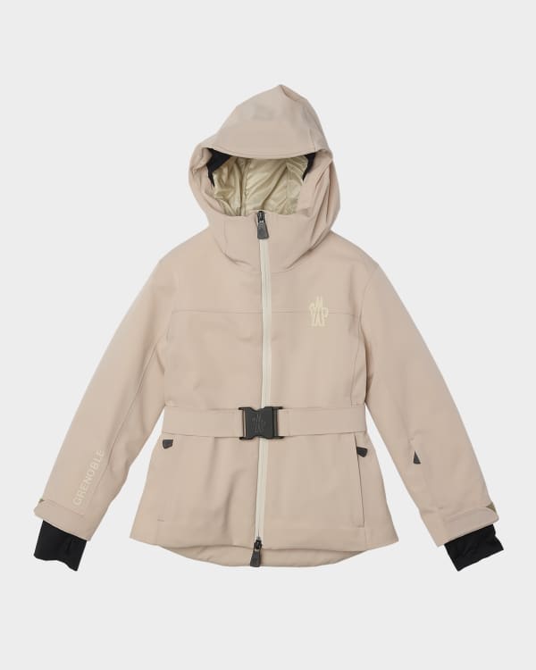 Marc Jacobs Girl's Faux Leather Bomber Jacket with Teddy Trim