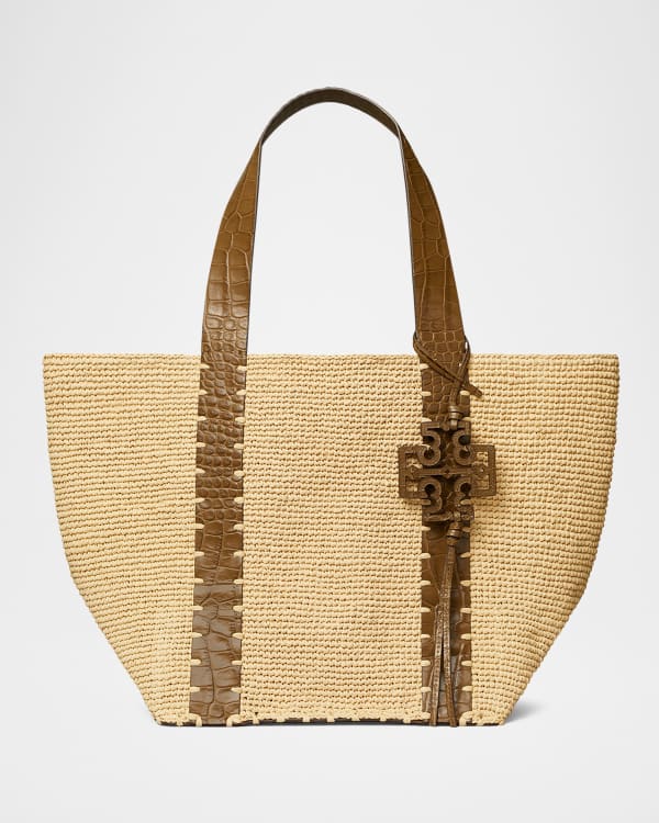 Cult Gaia Aiko Woven Leather Top-Handle Bag | Neiman Marcus