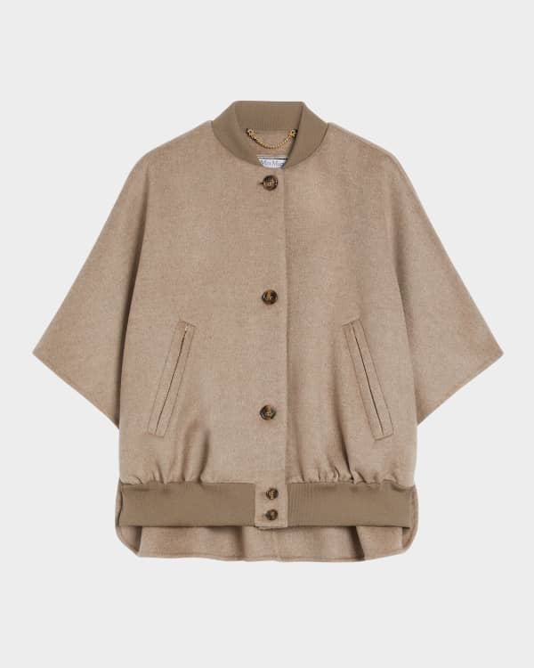 Max Mara Segnale Cashmere Cape | Neiman Marcus