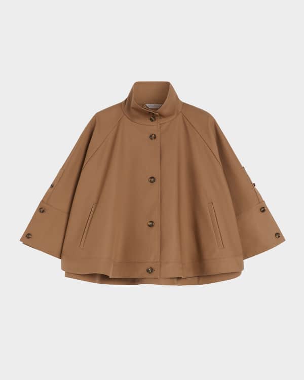 Max Mara VESUVIO ケープ Max Mara Vesuvio Pleated Shrug | Neiman Marcus