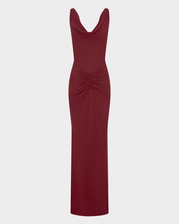 BCBGMAXAZRIA Oly Ruffle Tiered Corset Gown | Neiman Marcus