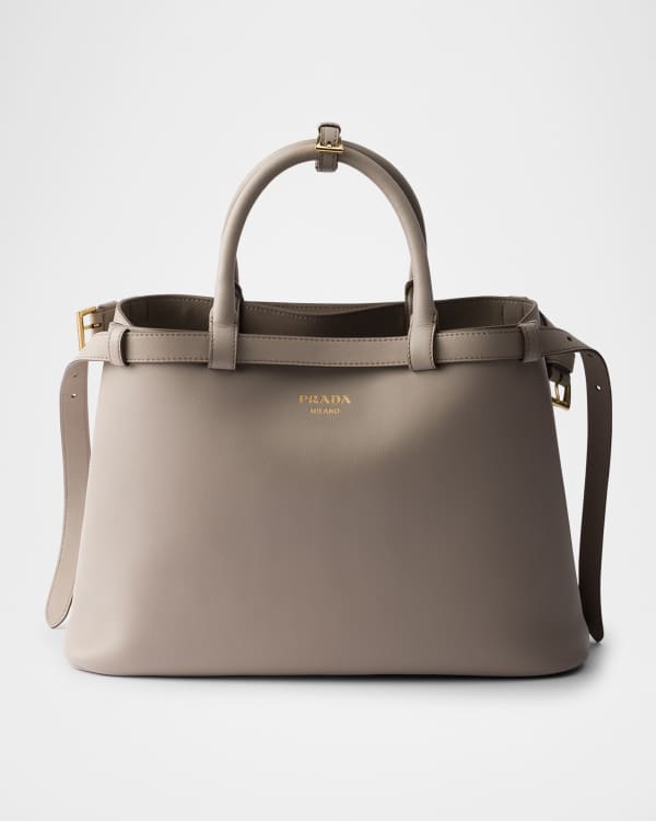 24PF new/PRADA ミディアムスエードトートバッグ Bag Brown Prada Men's Buckle Suede Shoulder Bag with Belt | Neiman Marcus