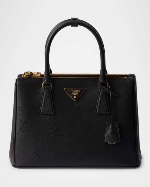 Prada Re-Nylon and Leather Small Top-Handle Bag with Padlock