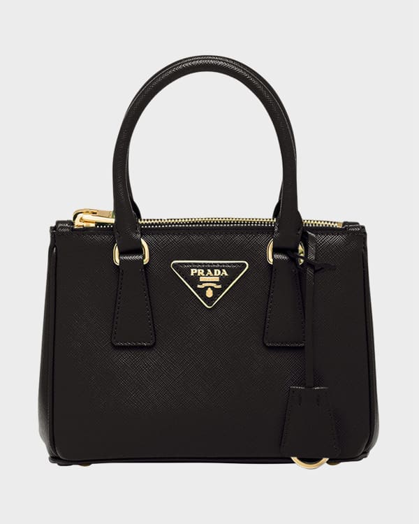 Prada Saffiano Leather Mini-Pouch Crossbody Bag | Neiman Marcus