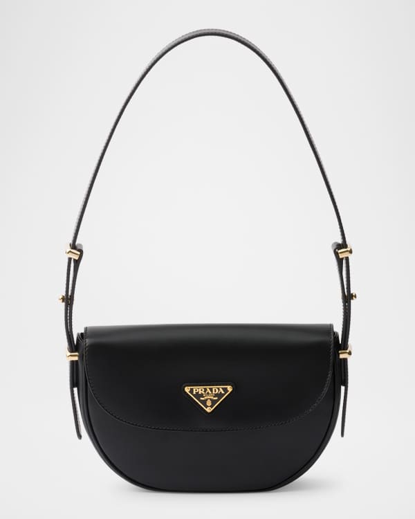 Giorgio Armani Small Zip Leather Shoulder Bag | Neiman Marcus