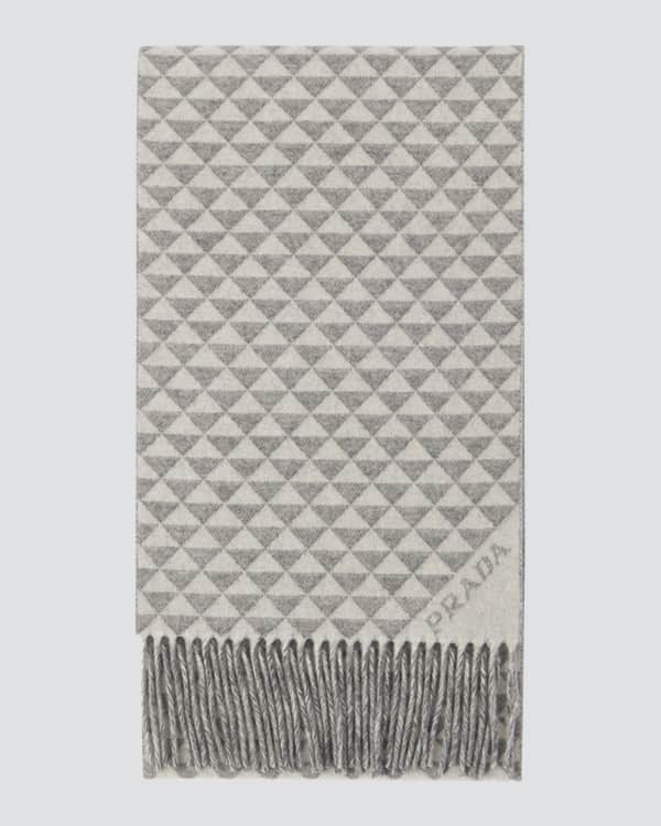 【関税&送料込】The Row Bisbee Wool Blend Reversible Scarf THE ROW Bisbee Long Wool Scarf, Brown | Neiman Marcus