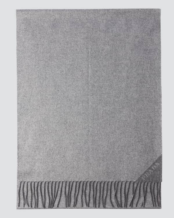 【関税&送料込】The Row Bisbee Wool Blend Reversible Scarf THE ROW Bisbee Long Wool Scarf, Brown | Neiman Marcus