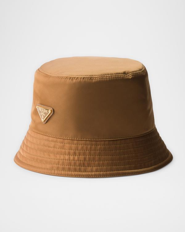Prada Raffia Adjustable Bucket Hat | Neiman Marcus
