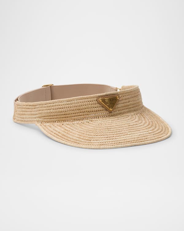 Max Mara Girl's Mogador Woven Visor | Neiman Marcus
