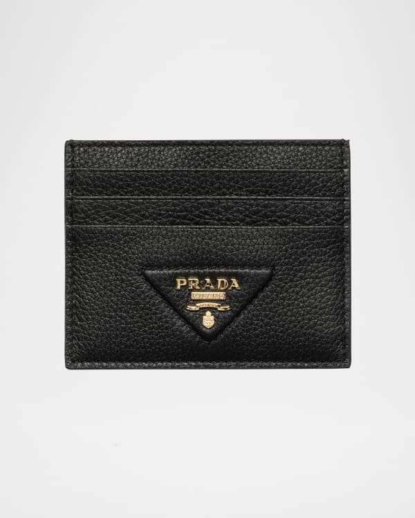 【人気/関税/送料込み】 Prada Saffiano Leather Card Holder La Prada Saffiano Leather Card Holder | Saks Fifth Avenue