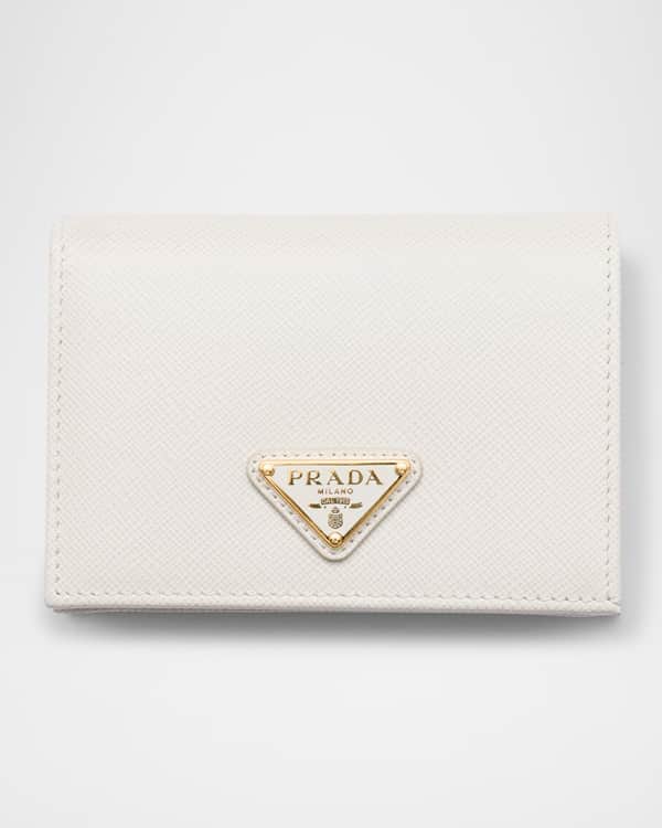 Prada Small Saffiano Leather Trifold Wallet | Neiman Marcus